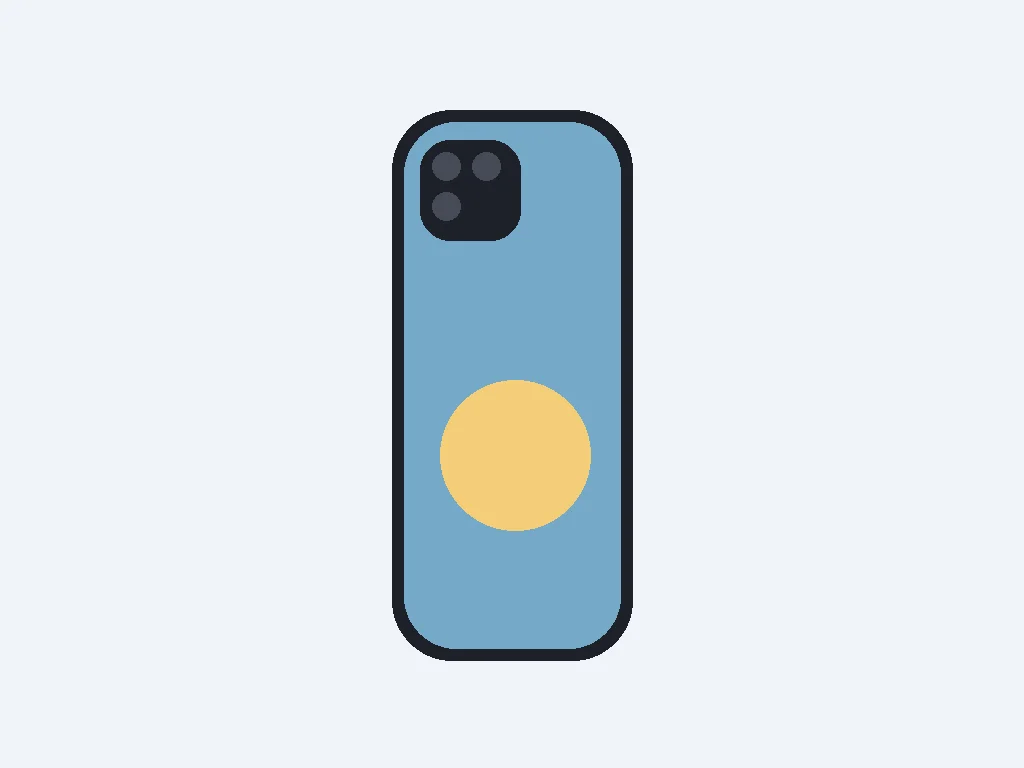 Illustration of a printed tough phone case